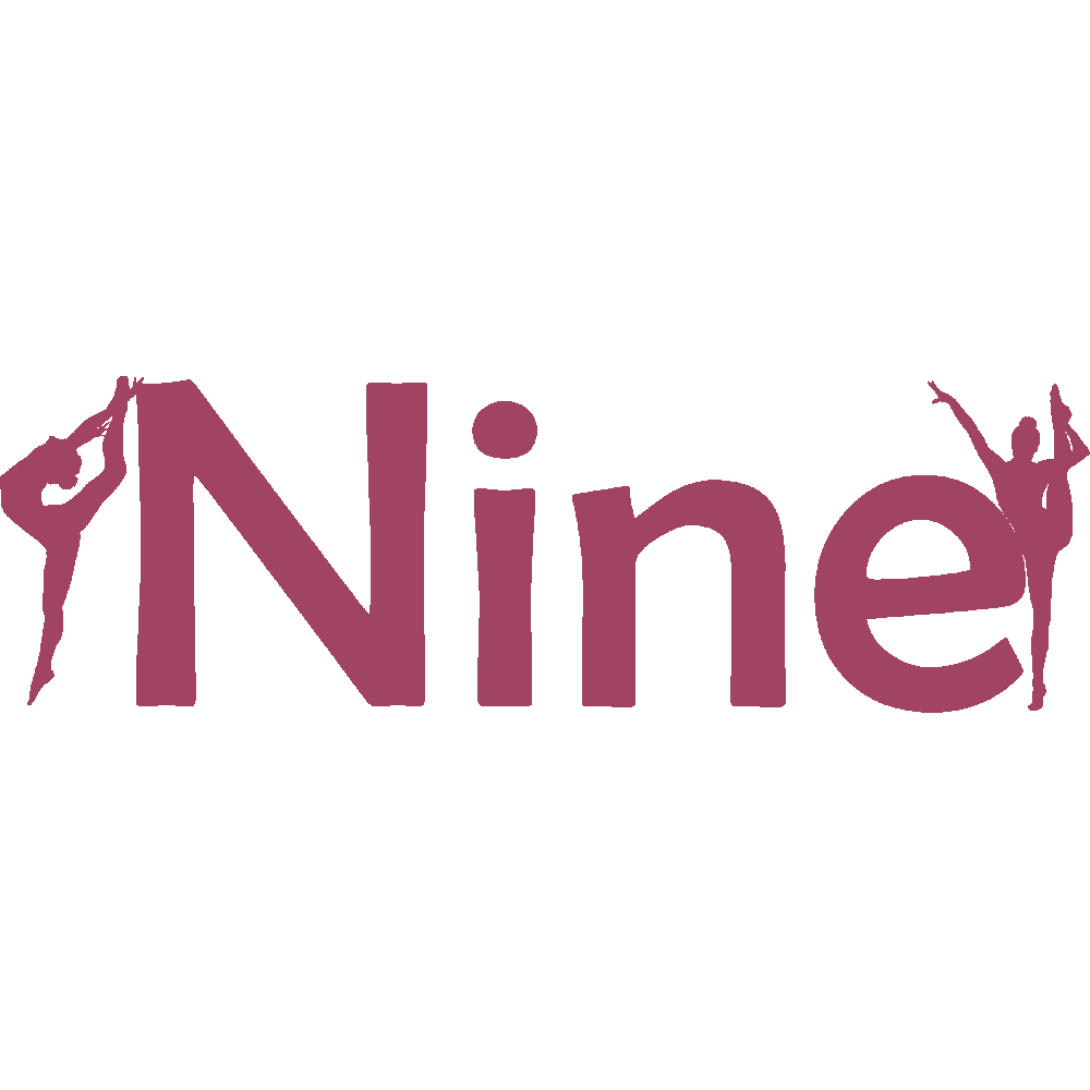 Muur sticker: aanpassing van Nine Gymnastes