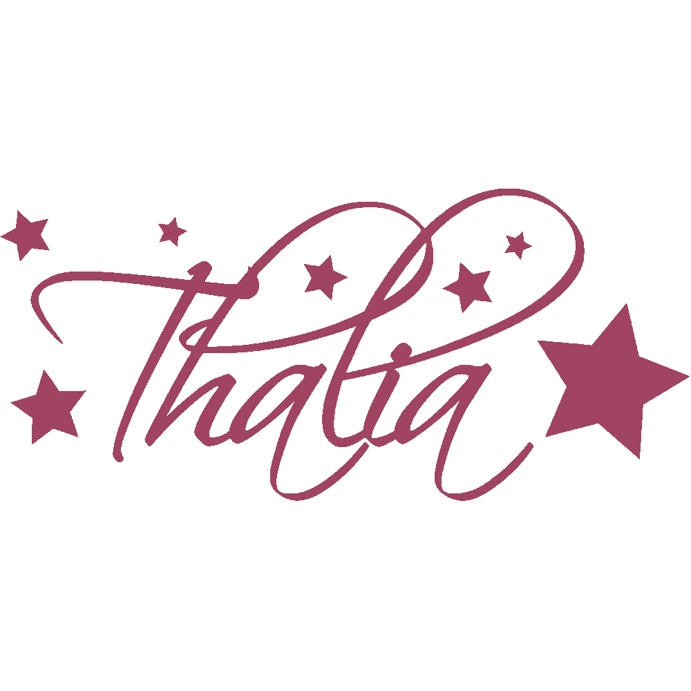 Wall sticker: customization of Thalia Etoiles