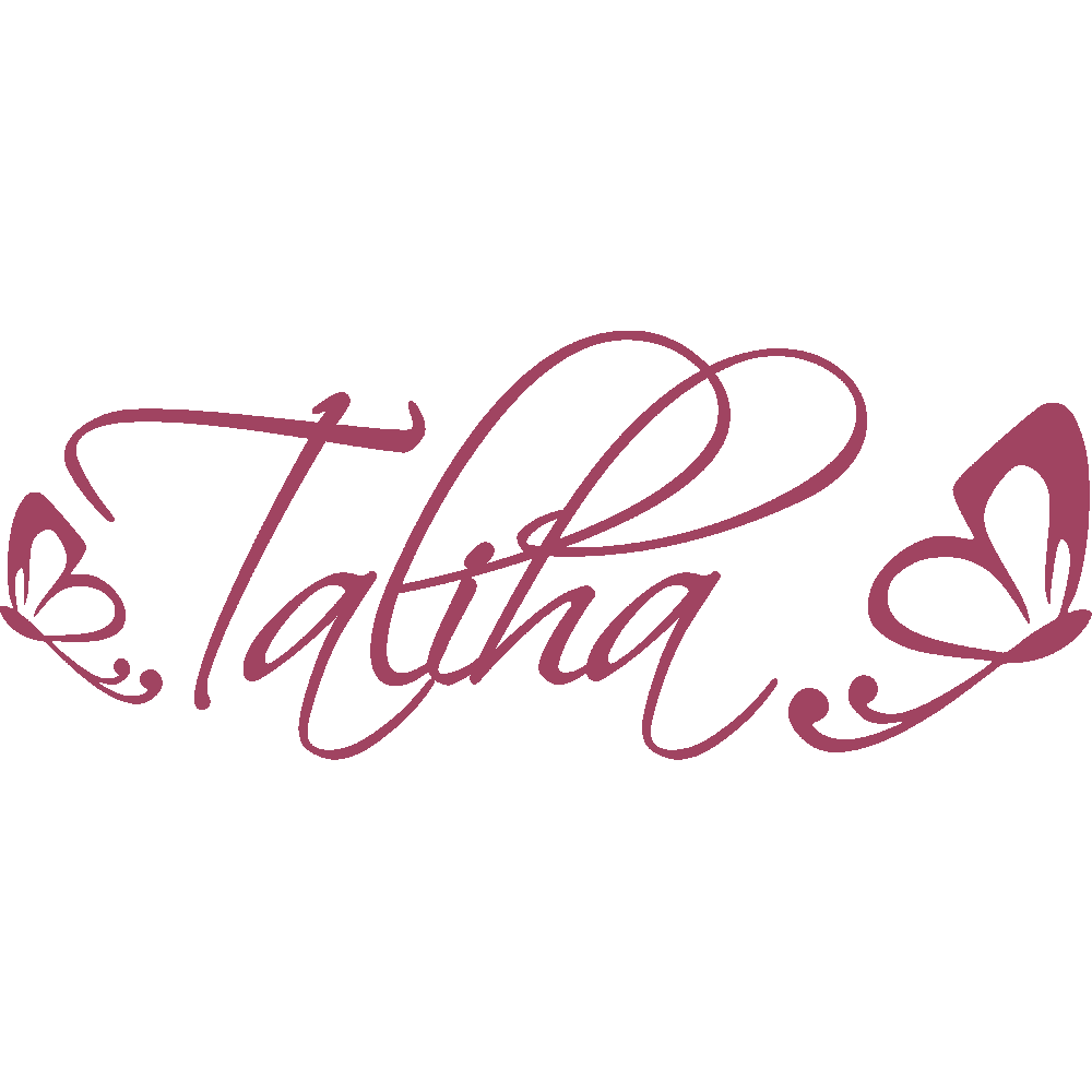 Wall sticker: customization of Taliha Papillons