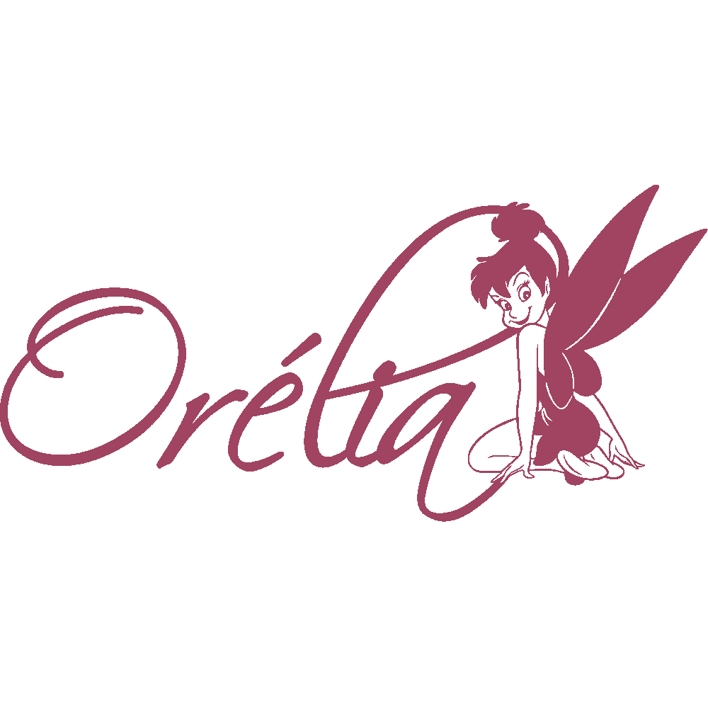 Wall sticker: customization of Orlia Script Fe Clochette