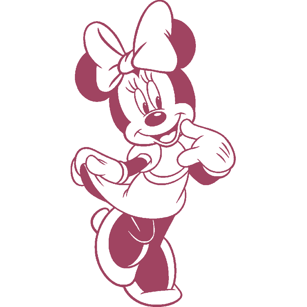 Wall sticker: customization of Minnie 1