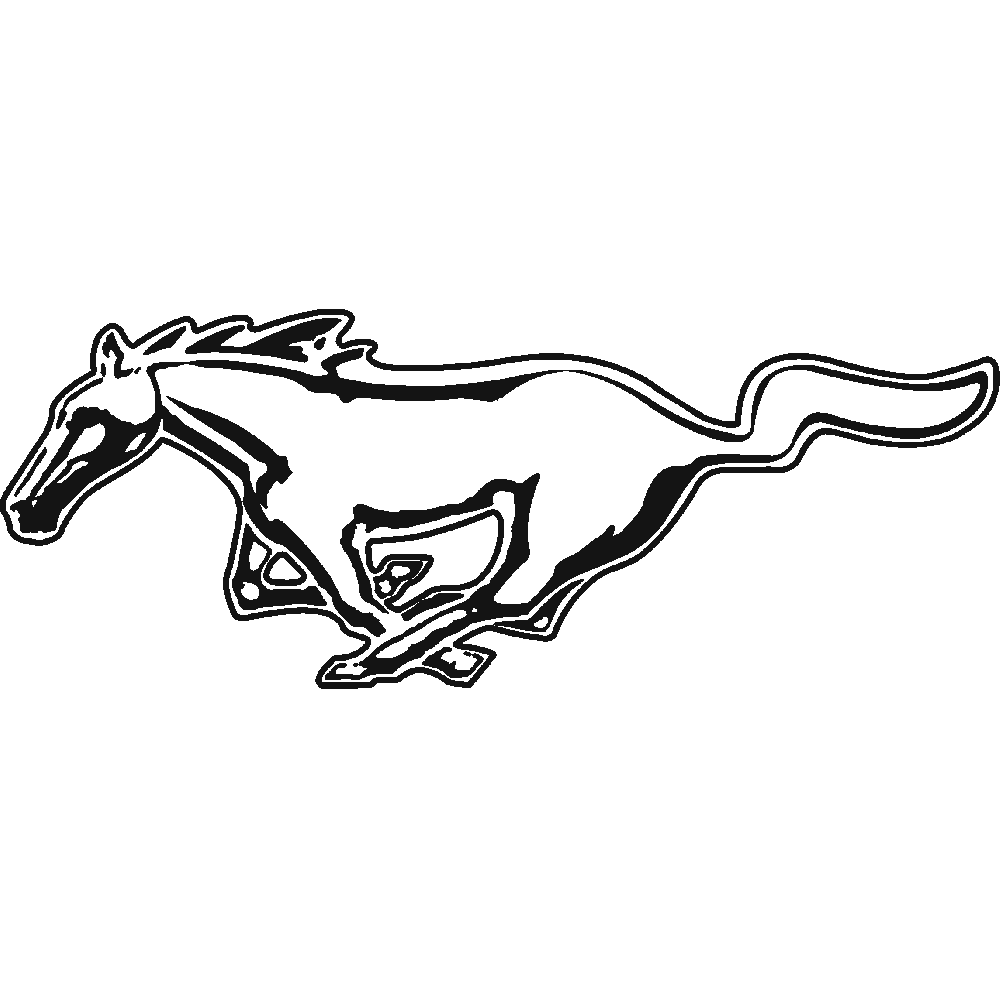 Customization of Logo Mustang Simple