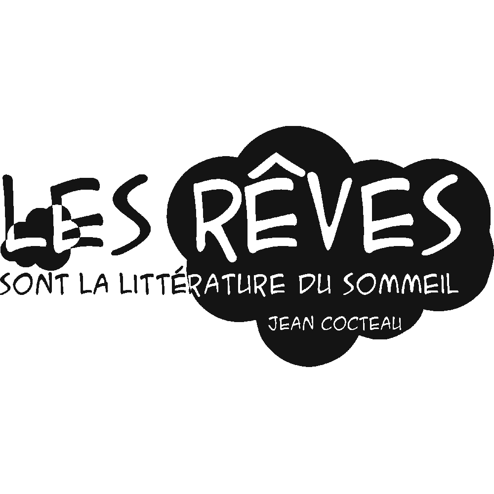 Muur sticker: aanpassing van Les Rves - Cocteau