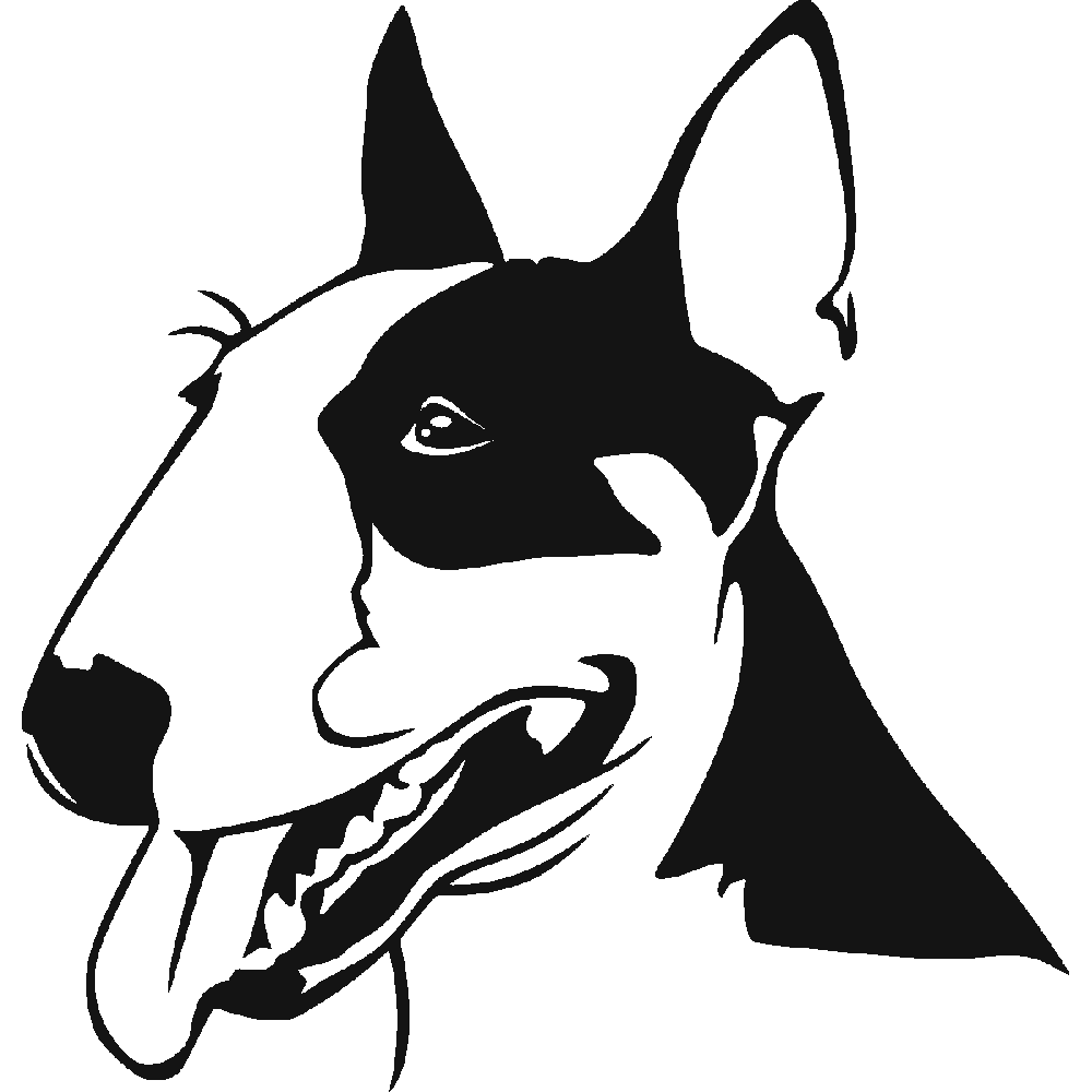 Wall sticker: customization of Bull Terrier