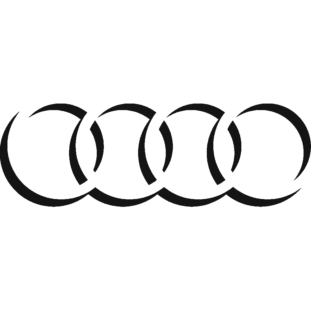 Muur sticker: aanpassing van Audi - Anneaux