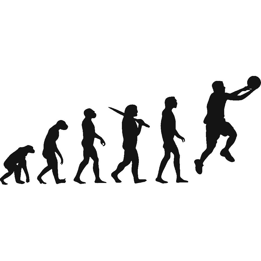 Muur sticker: aanpassing van Evolution Basketball