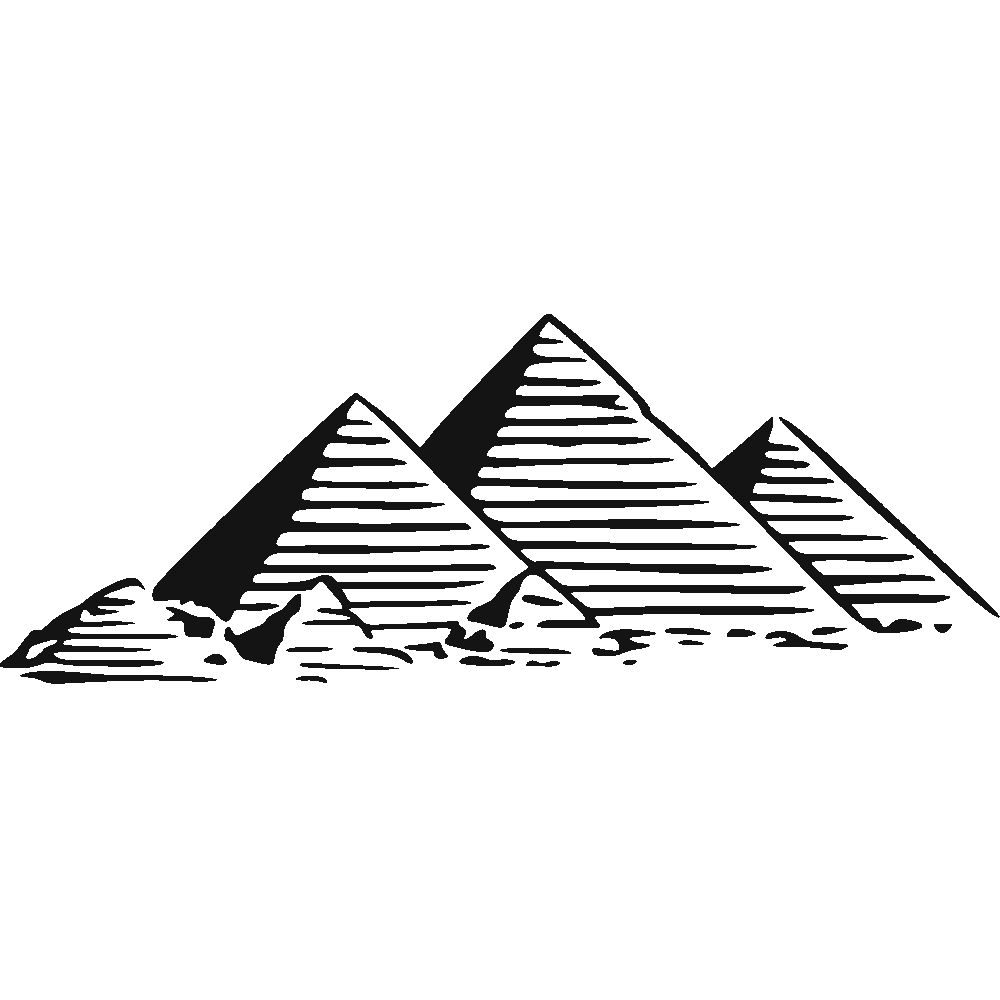 Muur sticker: aanpassing van Pyramides