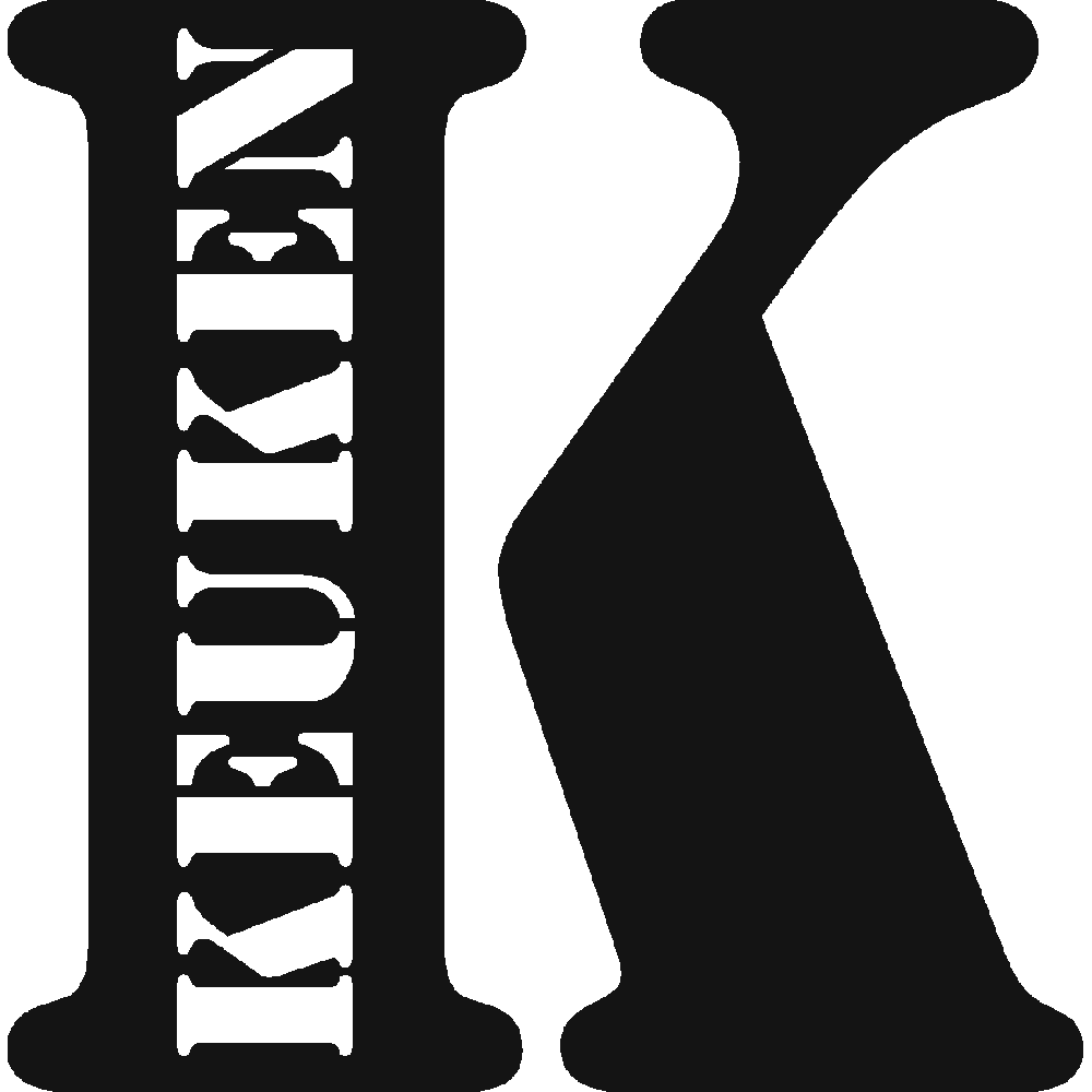 Wall sticker: customization of Keuken Monogramme