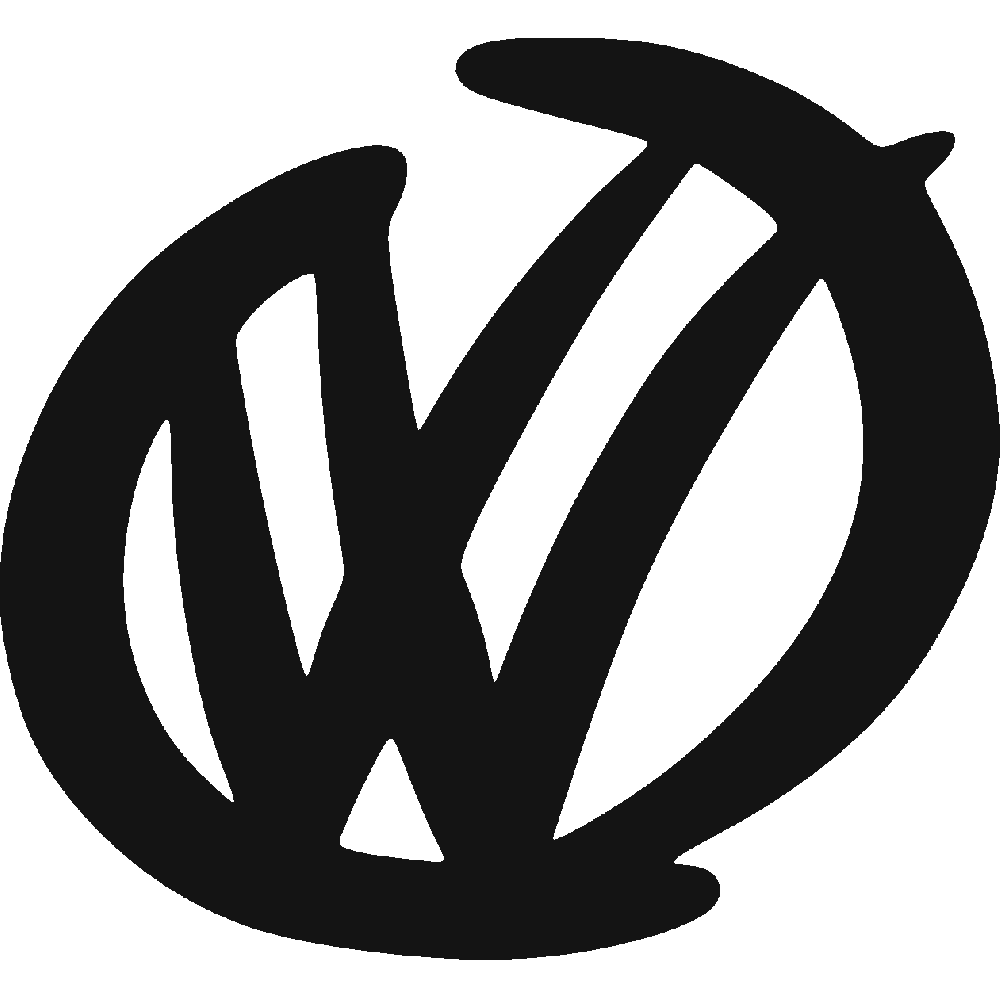 Muur sticker: aanpassing van VW Design