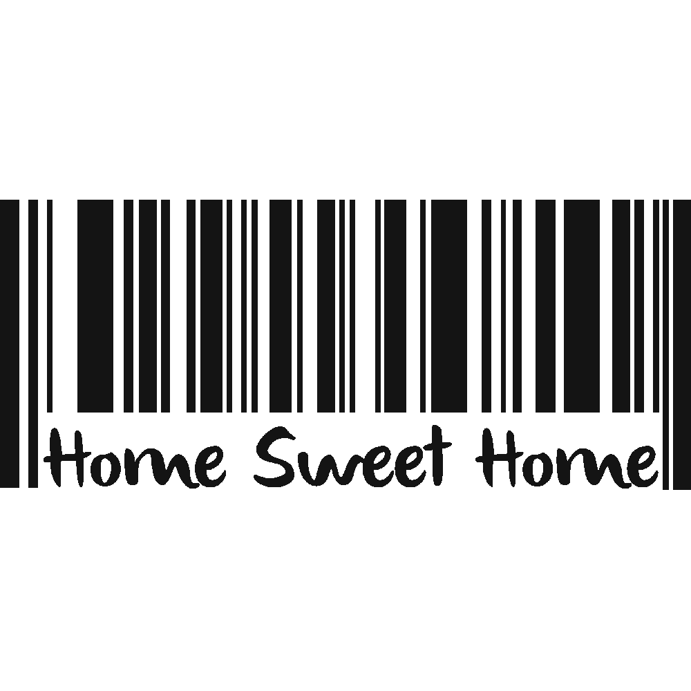Muur sticker: aanpassing van Home Sweet Home 2