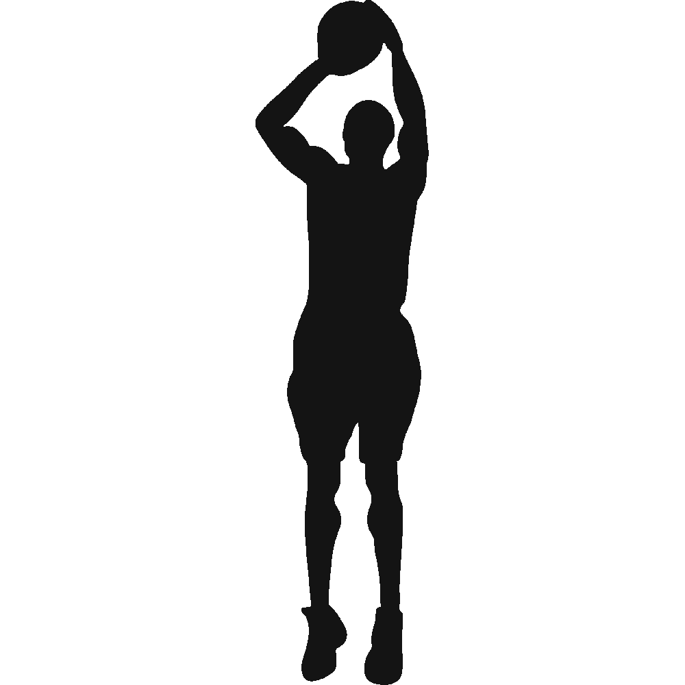 Muur sticker: aanpassing van Basket Shoot 1