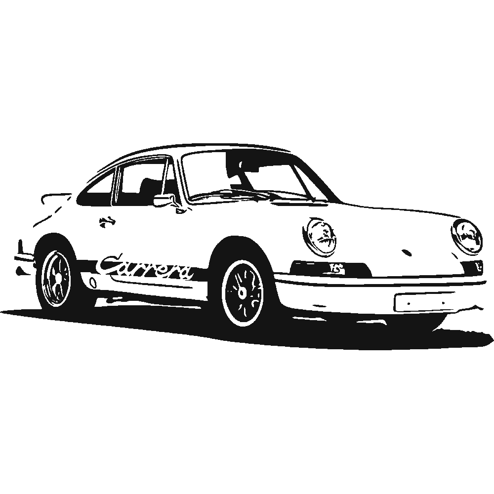 Muur sticker: aanpassing van Porsche 911 Carrera RS