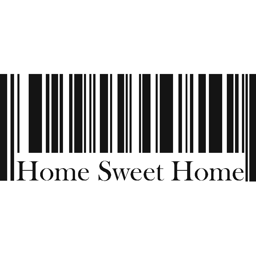 Muur sticker: aanpassing van Home Sweet Home