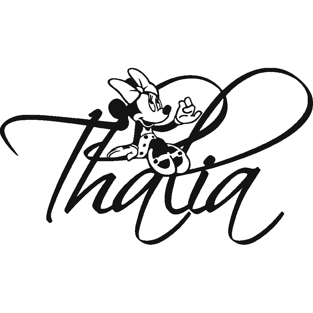 Wall sticker: customization of Thalia Minnie 2