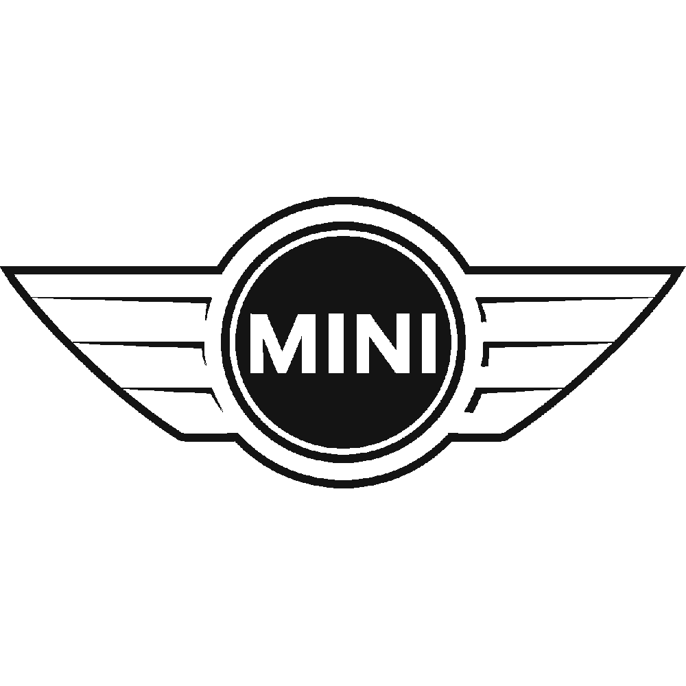 Muur sticker: aanpassing van Mini Logo