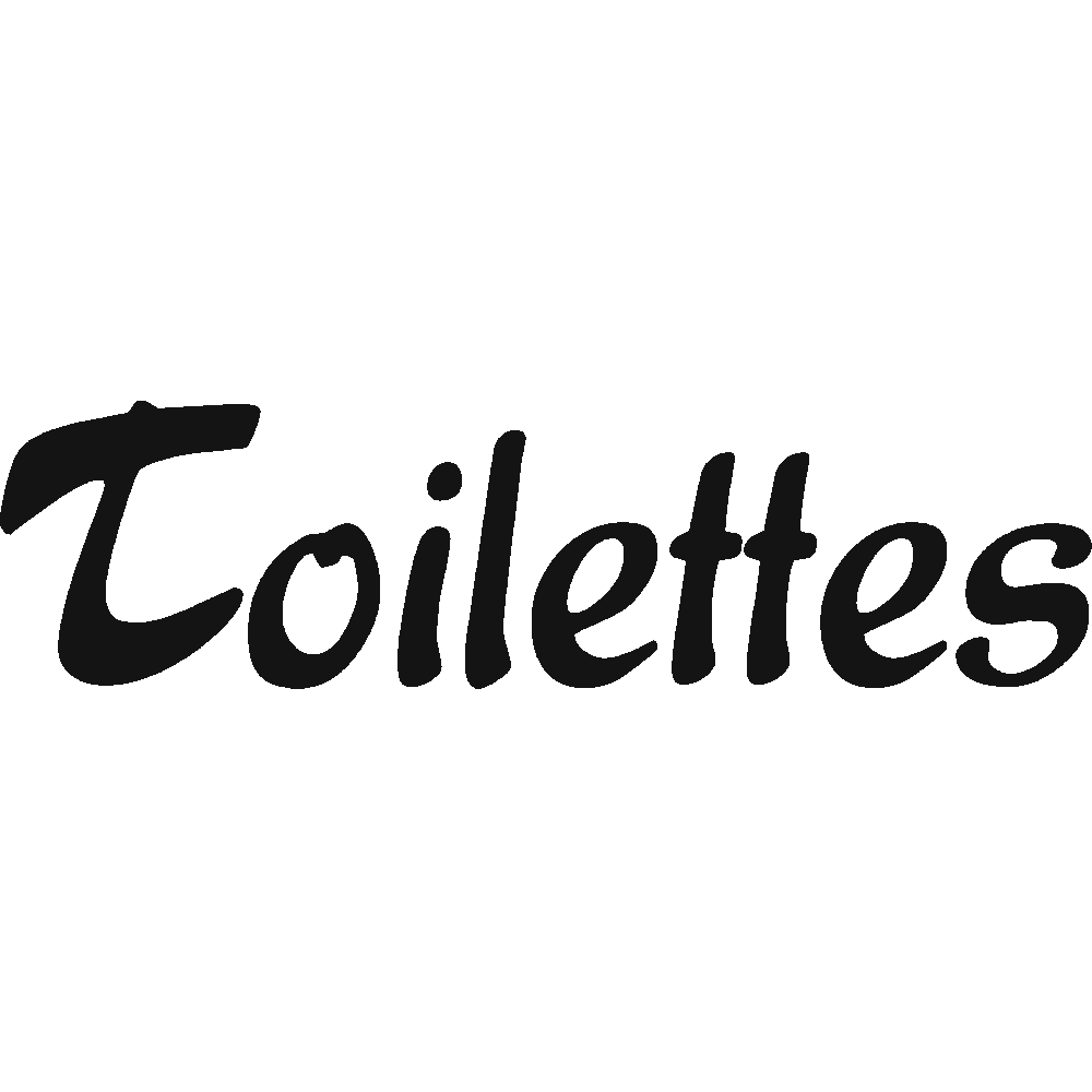 Muur sticker: aanpassing van Toilettes 2