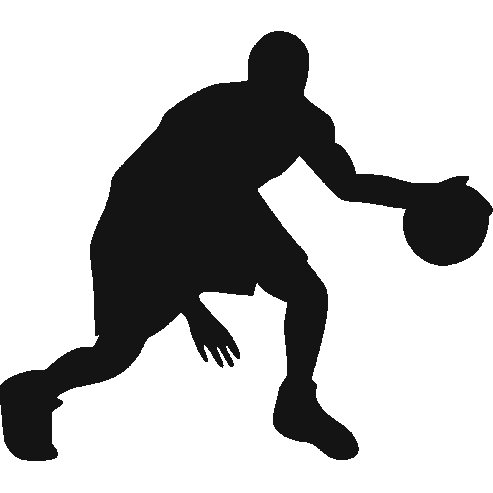 Muur sticker: aanpassing van Basket Dribble 1