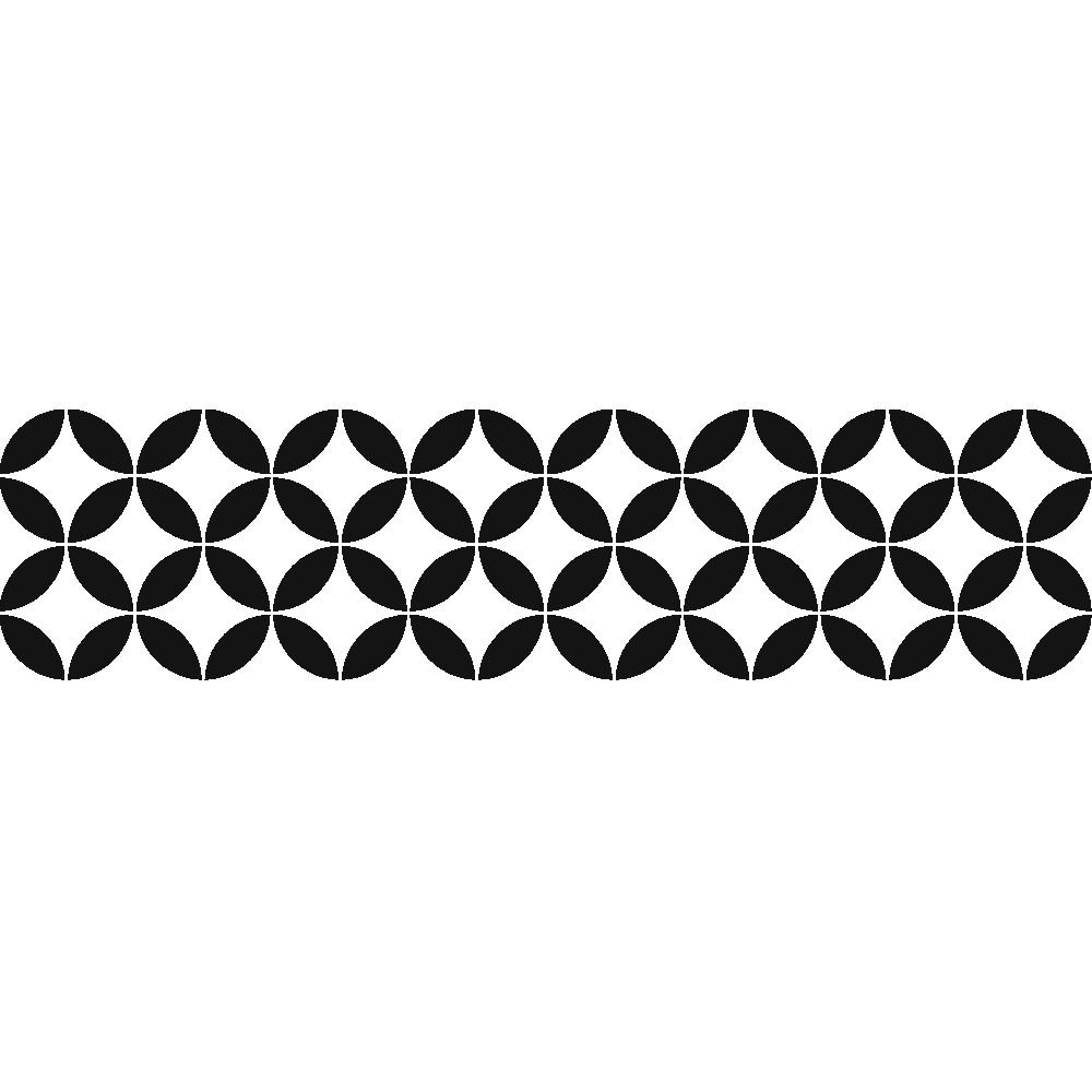 Wall sticker: customization of Motif cercles en quatre