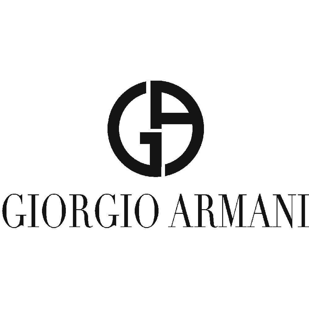 Wall sticker: customization of Giorgio Armani Logo