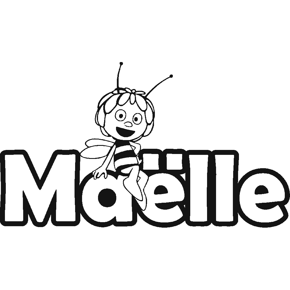 Wall sticker: customization of Malle Maya