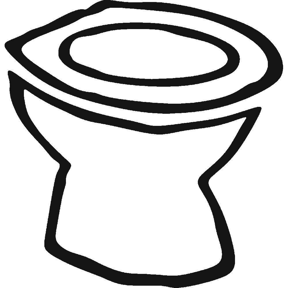 Muur sticker: aanpassing van WC Traits 2