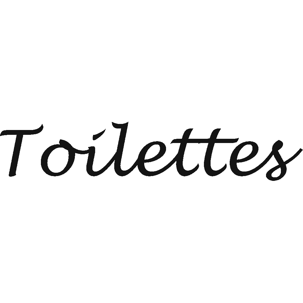 Wall sticker: customization of Toilettes  Lucida 