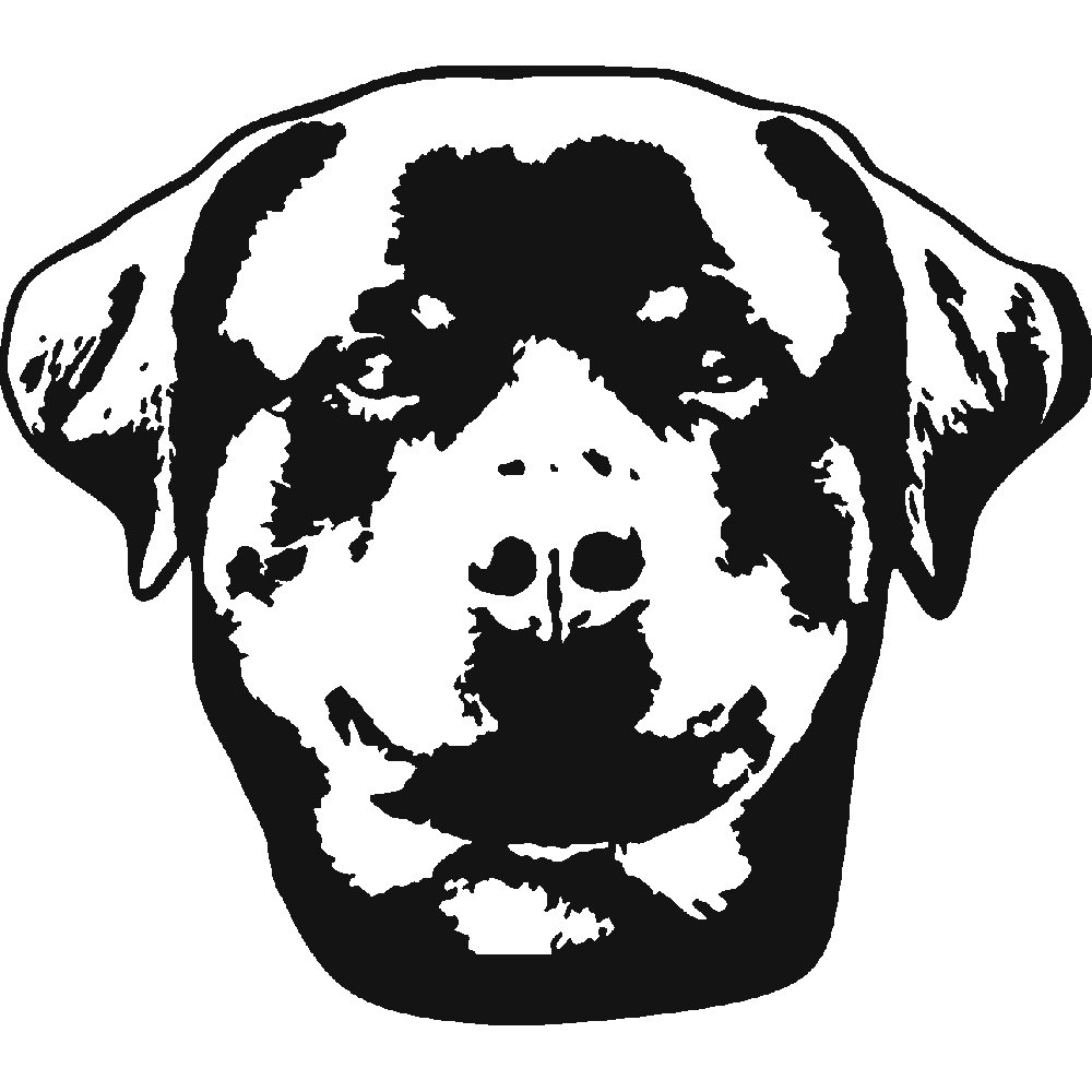Wall sticker: customization of Rottweiler