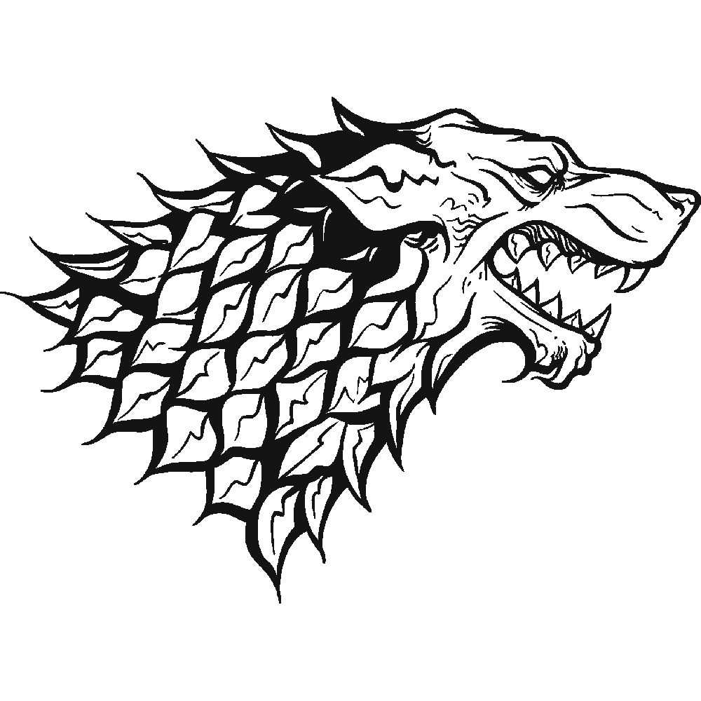 Aanpassing van Game Of Thrones - Wolf Head