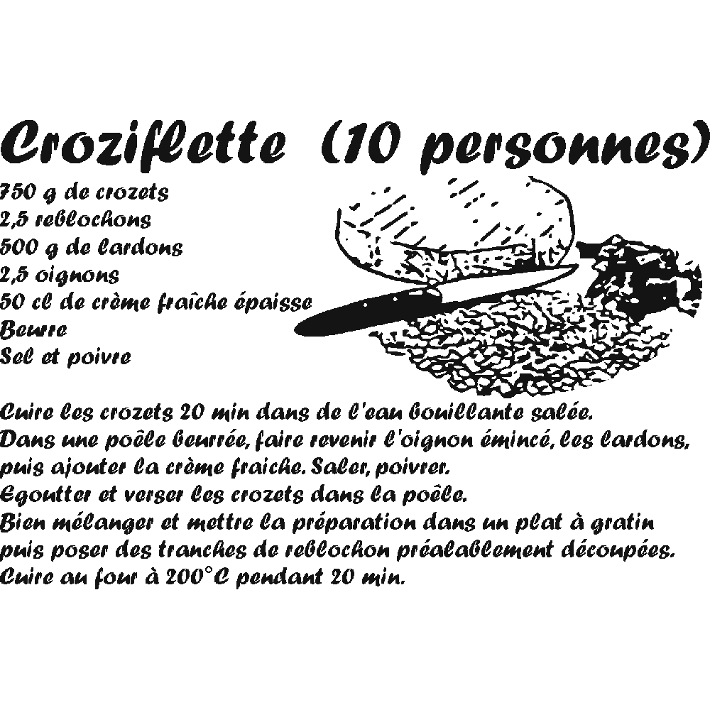 Wall sticker: customization of Croziflette