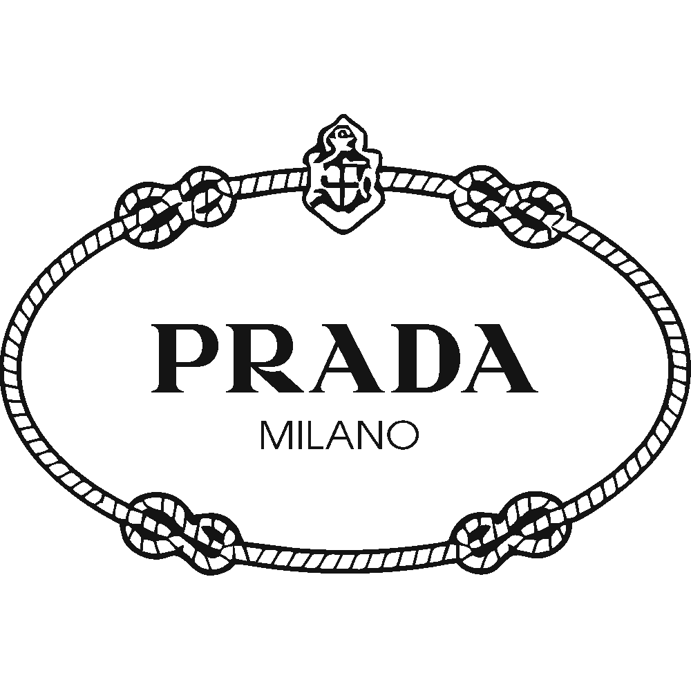 Customization of Prada Corde Logo