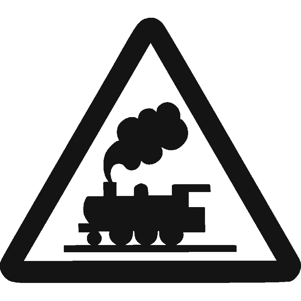 Muur sticker: aanpassing van Signaltique Train 1