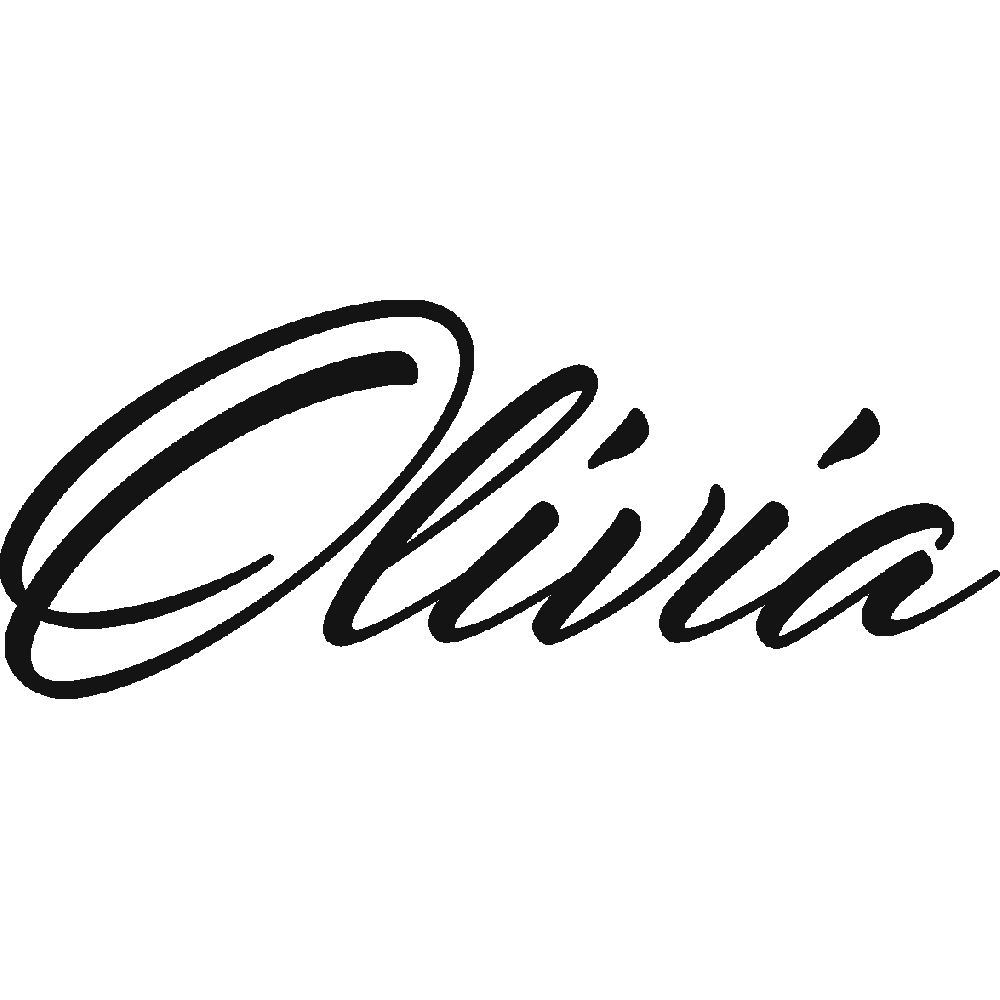 Customization of Olivia Script Italic