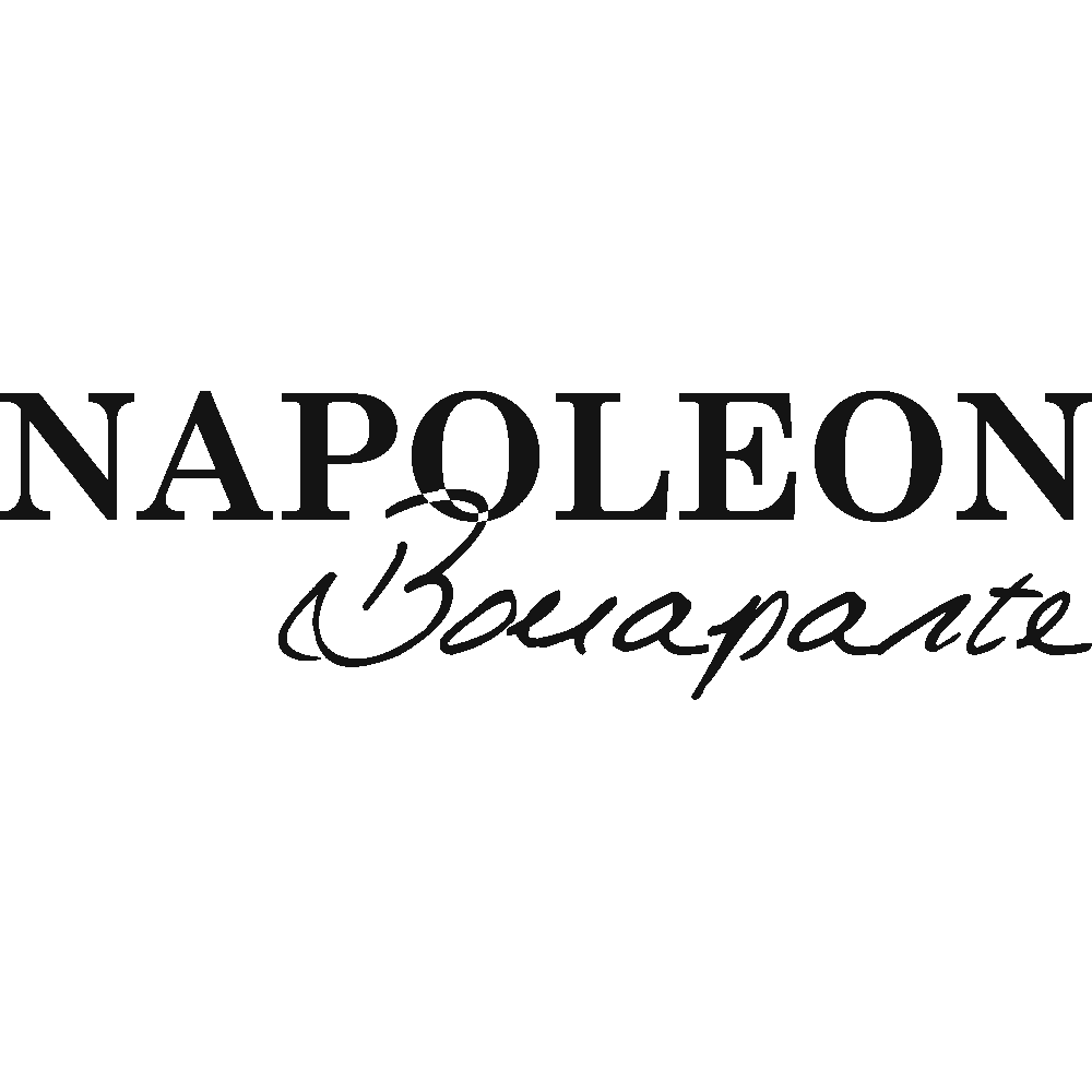 Muur sticker: aanpassing van Napolon Bonaparte Texte