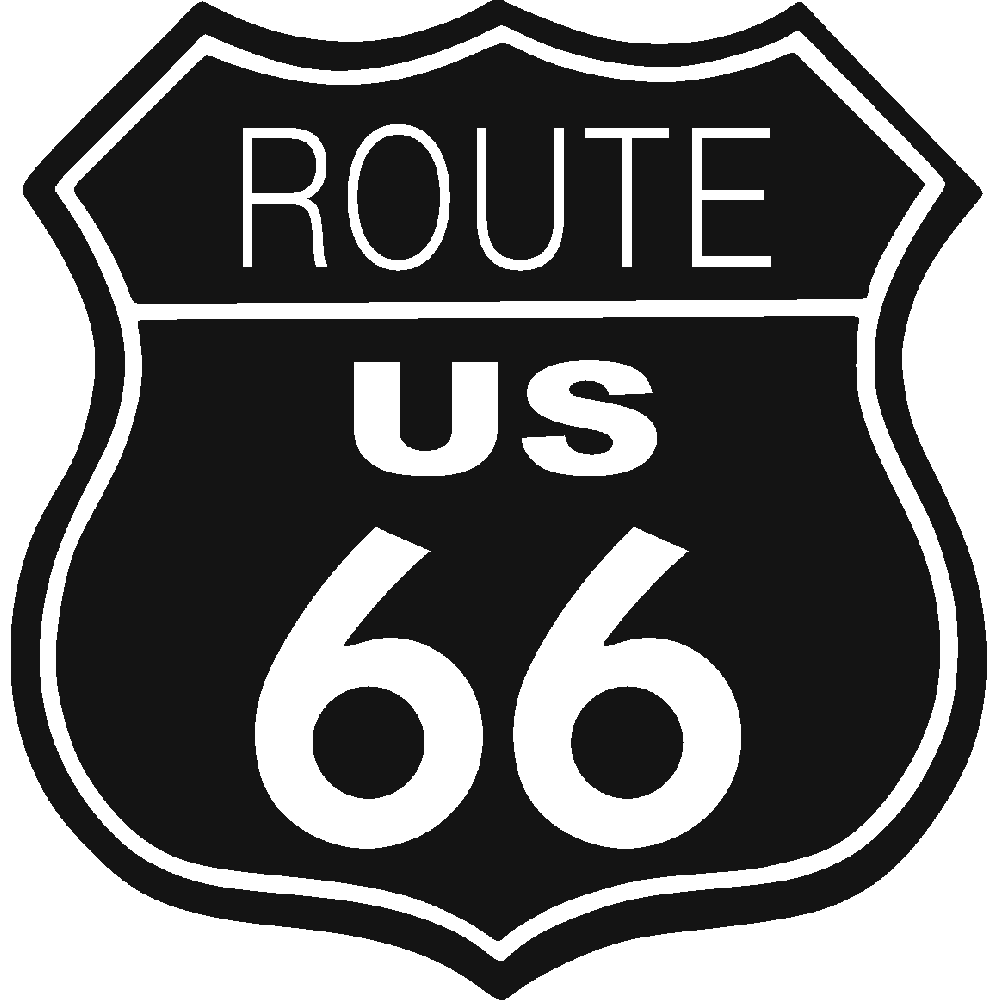 Wall sticker: customization of Route 66 - Full