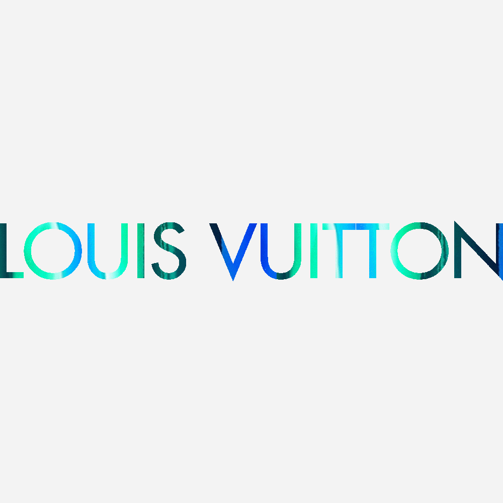 Personnalisation de Louis Vuitton text Holographique