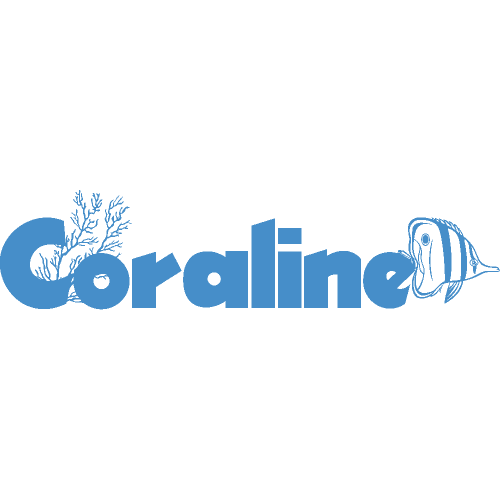 Muur sticker: aanpassing van Coraline Ocan