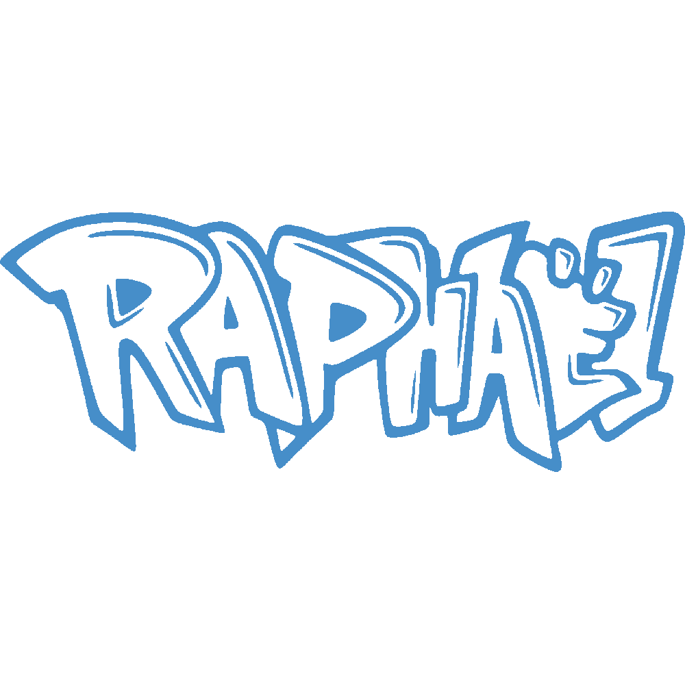 Wall sticker: customization of Raphal Graffiti