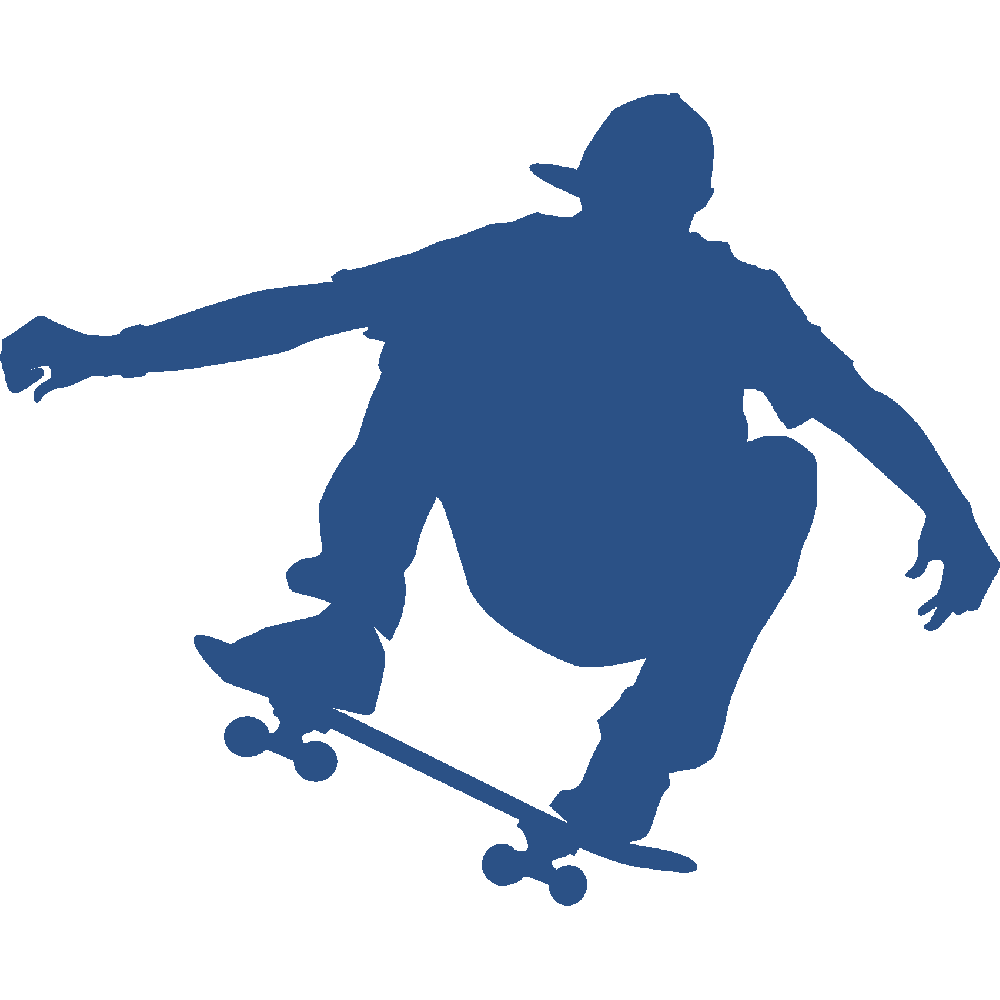 Muur sticker: aanpassing van Skate Saut