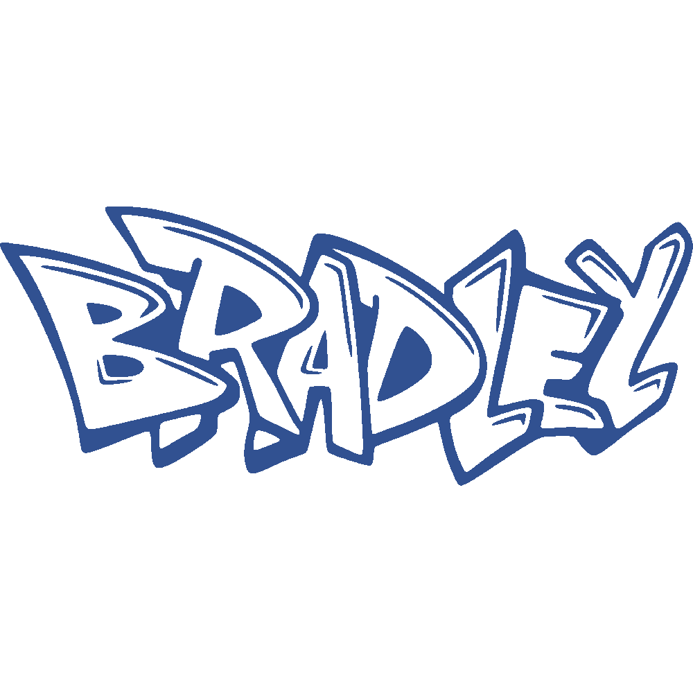 Wall sticker: customization of Bradley Graffiti