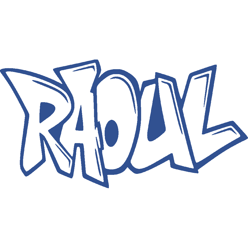 Muur sticker: aanpassing van Raoul Graffiti