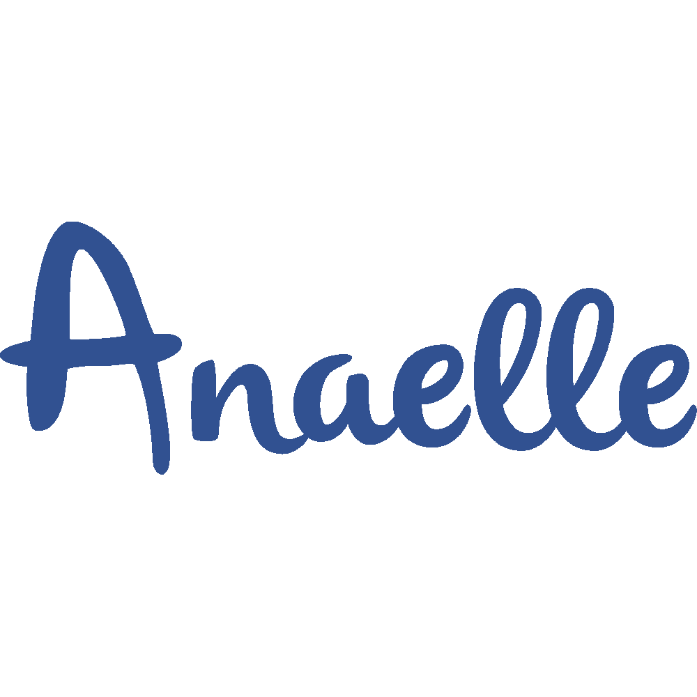 Wall sticker: customization of Anaelle Brush