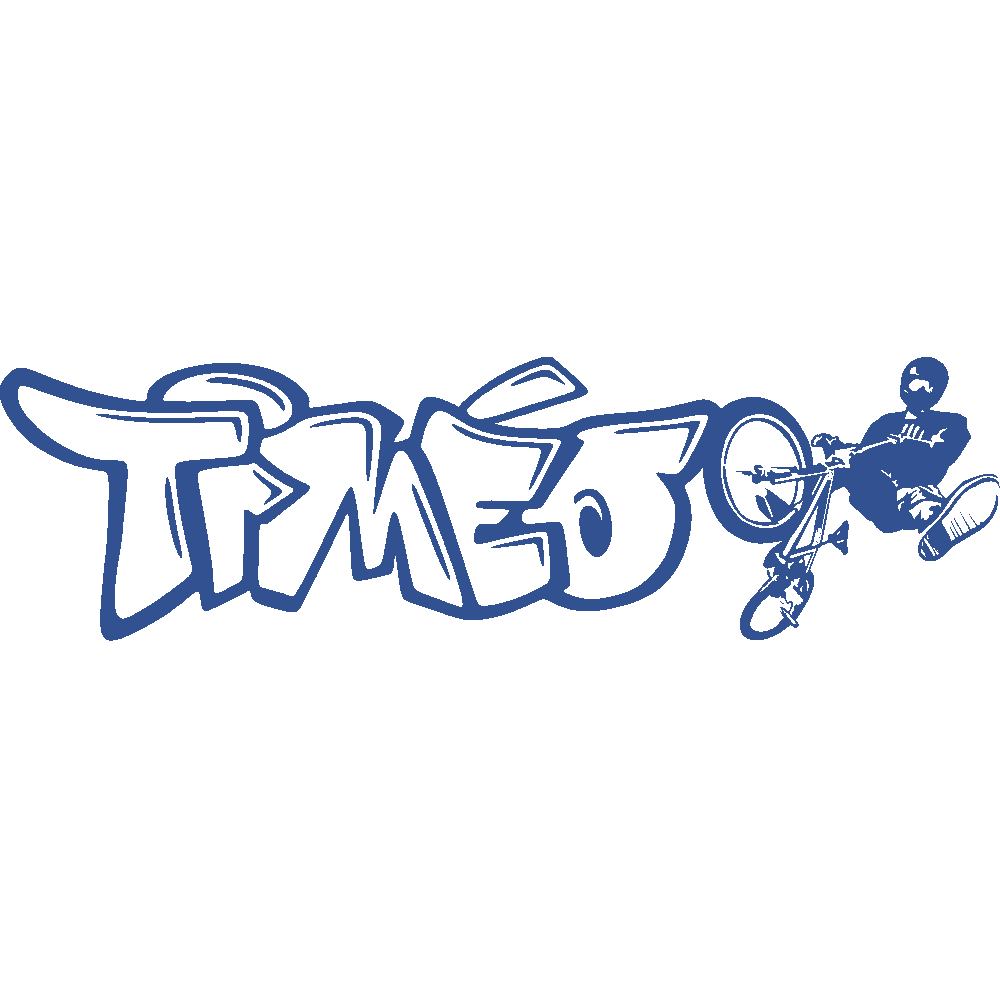 Wall sticker: customization of Timo Graffiti BMX