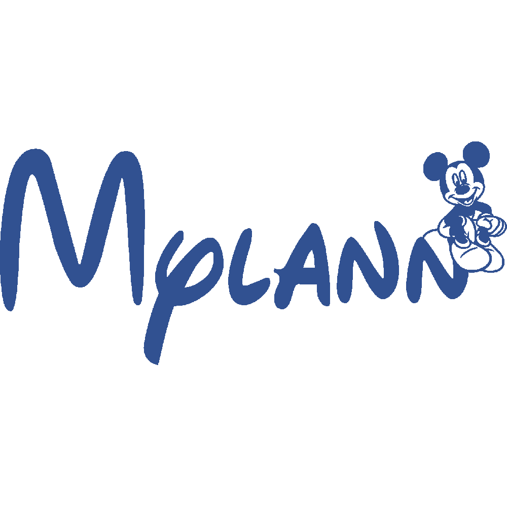 Muur sticker: aanpassing van Mylann Mickey