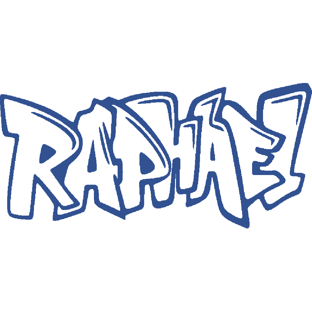 Muur sticker: aanpassing van Raphael Graffiti 2