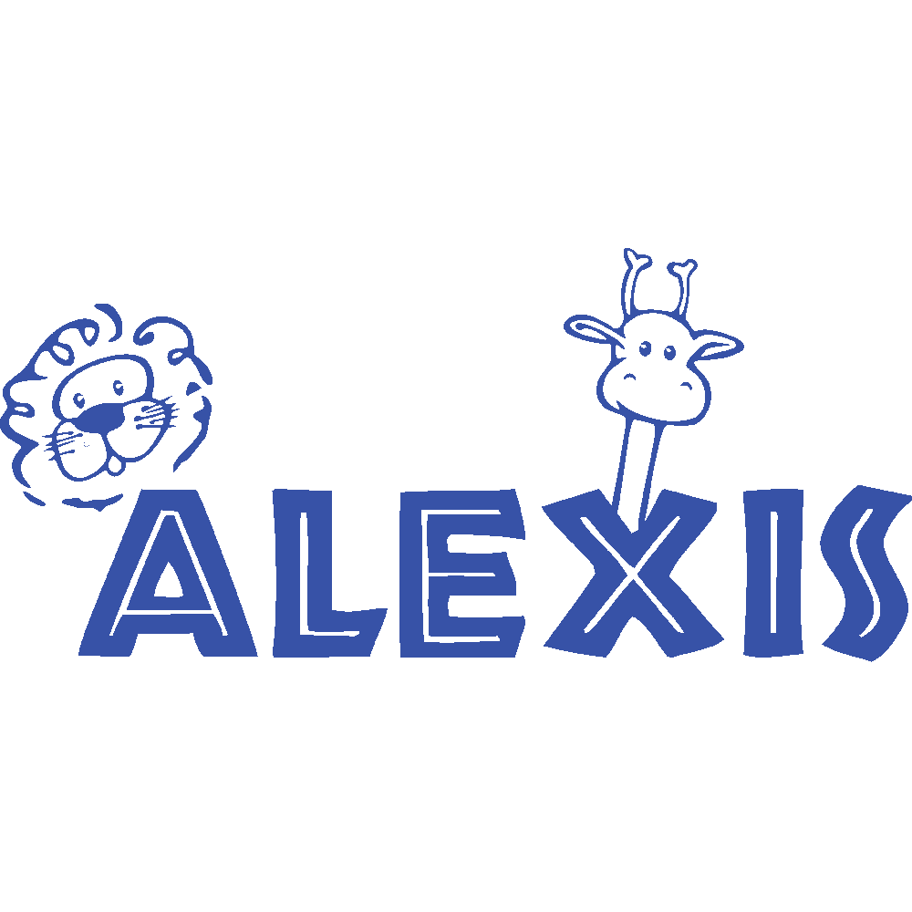 Wall sticker: customization of Alexis Savane