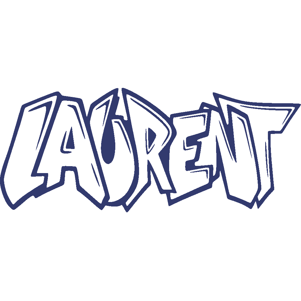 Muur sticker: aanpassing van Laurent Graffiti