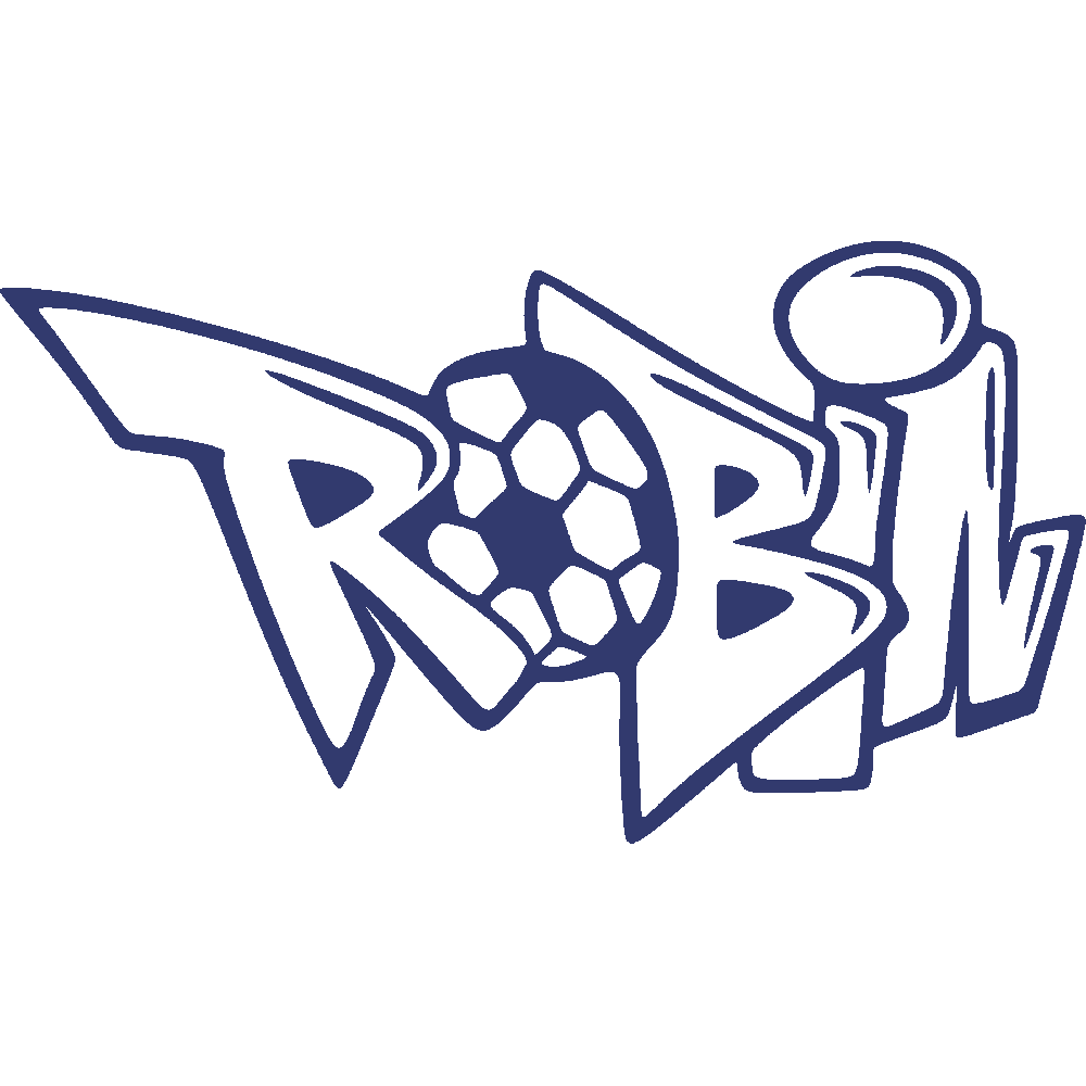 Muur sticker: aanpassing van Robin Graffiti Football 2