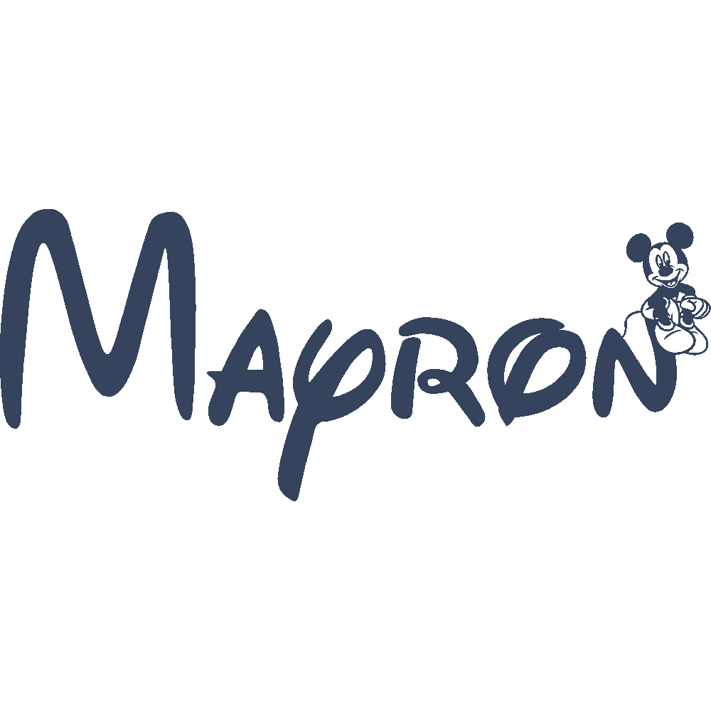 Muur sticker: aanpassing van Mayron Mickey