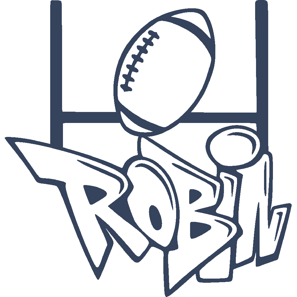 Wall sticker: customization of Robin Graffiti Rugby