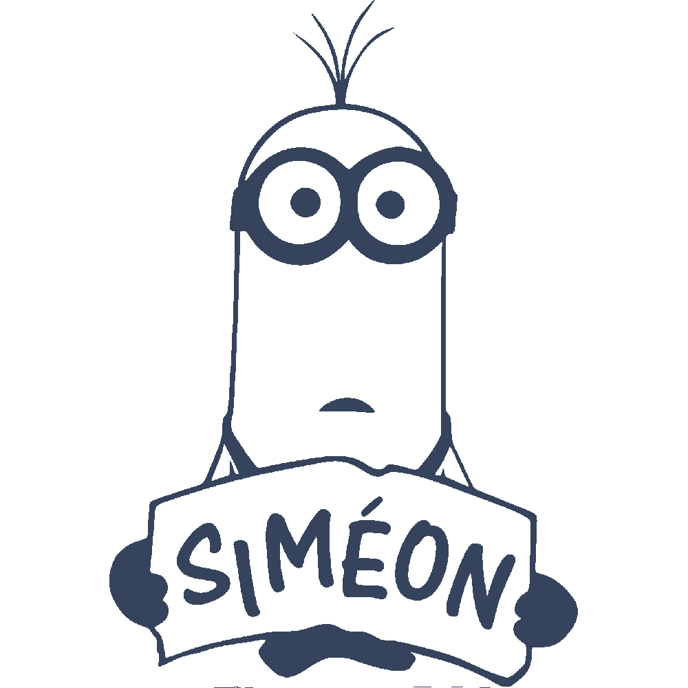 Wall sticker: customization of Simon Minion Kevin